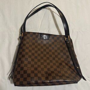 LV Cabas Rivington Damier Ebene Tote Bag